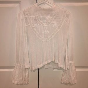 White Free People Blouse
